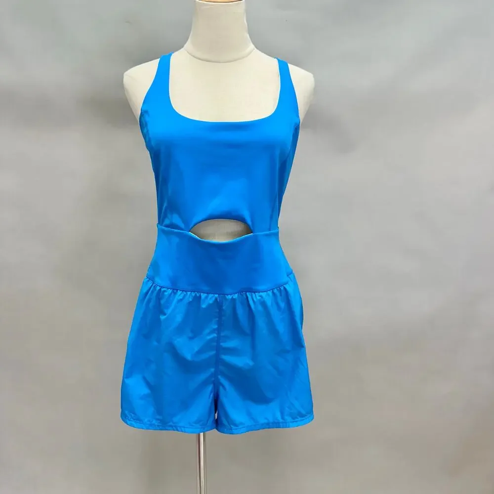 Free People Movement Righteous Runsie in Blueprint Size Large One Piece‎ Running